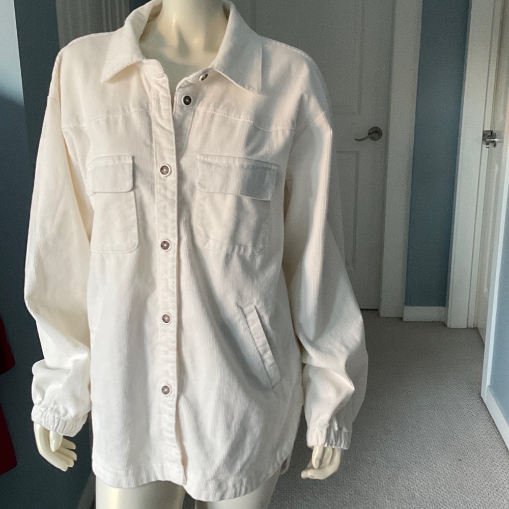 Oversized corduroy jacket